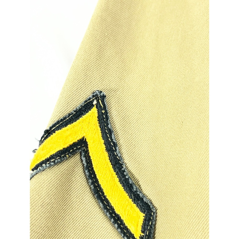 Vintage US Army Khaki Cotton Long Sleeve Shirt Men 16x34 100th InfantryDivision - Picture 11 of 12